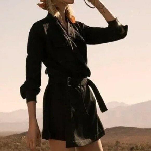 Zara Dresses & Skirts - SALE NWT Zara Studio RARE Limited Edition Black Overlay Mini Dress Medium